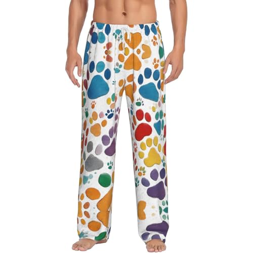 Pantalon de pyjama Paw Prints Art 1 léger finitions haut de gamme