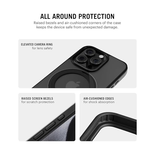 Image of DailyObjects Polycarbonate Case for iPhone 14 Pro Max Compatible with Mag-Safe Wireless Charging,Halo 2.0 with Rotatable Stand Slim Shockproof Back Cover