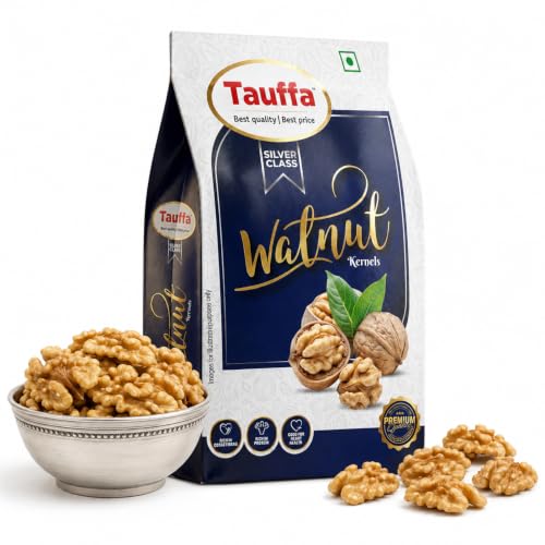 Image of Tauffa Silver Class Walnut Kernels 250g | Premium Walnuts Without Shell | Akhrot Giri | High in Omega-3 | Healthy Snacking & Brain-Boosting Snack