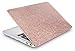 KECC Compatible with MacBook Air 13 inch Case 2022 2021 2020 2019 2018 Release M1 A2337 A2179 A1932 Plastic Hard Shell + Keyboard Cover + Sleeve + Screen Protector, Rose Gold Sparkling