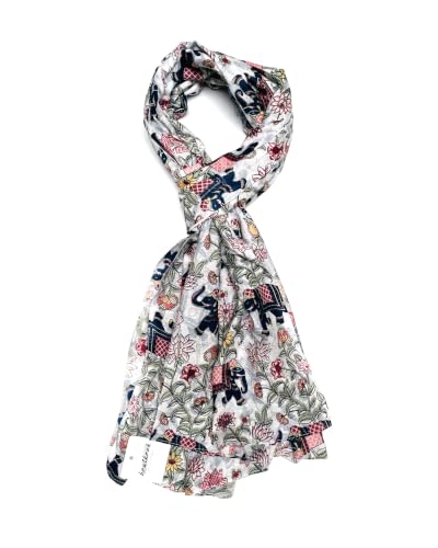 Image of bratkrok WOMEN'S STYLISH FLORAL PRINTED RAYON SCARF /SCARVES /STOLE FOR SUMMERS