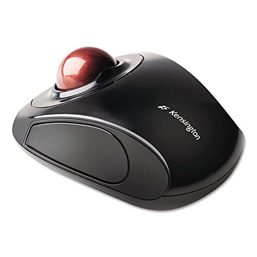 Kensington Orbit Wireless Trackball Mouse with Touch Scroll Ring (K72352US),Black