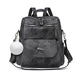 【Conception antivol】 Le sac à dos pour femmes est doté d'une poche zippée antivol cachée à l'arrière, qui peut accueillir votre téléphone portable et d'autres objets de valeur. Associé au rabat magnétique lisse à l'avant, vos objets de valeur restent protégés dans les espaces bondés.