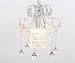 Mini Style Crystal Chandelier Pendant Light White,1-Light