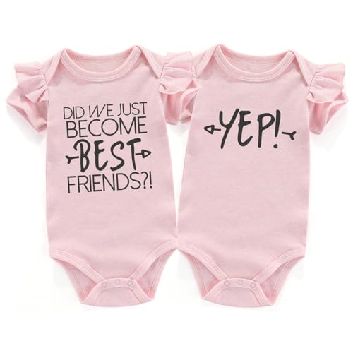 Acwssit We Just Become Best Friends Newborn Twins Outfits Boy And Girl Baby Items Outfits Matching...