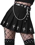 Ocasión: esta falda plisada para mujer es perfecta para cualquier ocasión informal, regreso a la escuela, vida cotidiana, calle, playa, Navidad, Halloween, cumpleaños y otras fiestas.