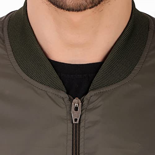 Image of Leather Retail Mens Solid Polyester Winter Jacket