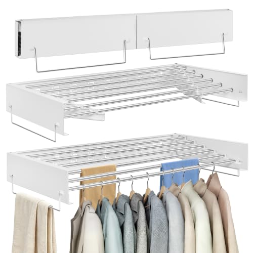 80cm Wall Mounted Drying Rack Clothes,Laundry Drying Rack Collapsible