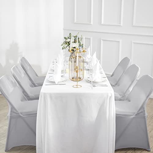 Magalo 20 Pack Silver Spandex Folding Waterproof Chair Cover, Stretch Chair Cover Protector For Wedding, Party, Dining Banquet And Other Special Events #TOP7