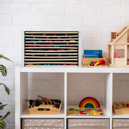 Sintuff Wooden Puzzle Organizer Rack, 12-Slot Jigsaw Puzzle Holder by Sintuff - Used condition - Image 8