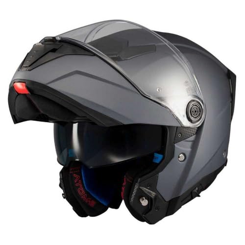 Casque MT Atom 2 SV Pure A2 Mate XL modulable noir pour moto - 5