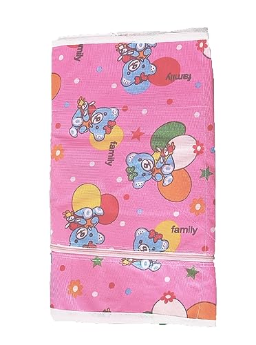 Image of 6 Shelve Baby Wardrobe /Almirah Cover /Toy Box Cover /Fabric /Storage (This is only cover or fabric of the Almirah (PINK)