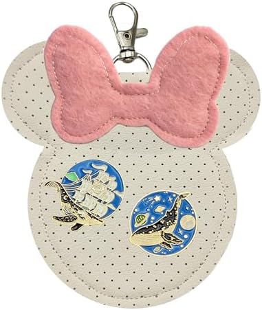 2 pack Portable Pin Display Keychain Mouse Ear Pin Trading Display for Bags Backpack ITA Park Collection Showing image 2