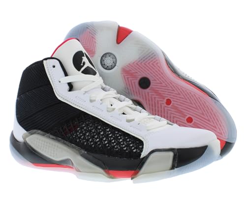 NIKE Air Jordan XXXVIII Fundamental Basketball Shoes (DZ3356-106, White/Siren Red/Black) Size 92