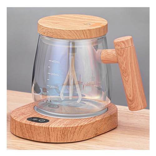 Quxxuol 自動撹拌ガラスカップ 全自動ミキシングカップ コーヒータンブラー 蓋付き 保温 操作が簡単 充電式 お手入れ簡単 コーヒー ミルク プロテインパウダー 豆乳用 (迷彩)