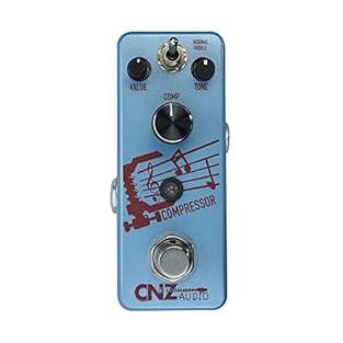 The Compressor Guitar Effects Pedal from CNZ Audio provides great compression effects in a mini package. With broad reaching tones, enhancing effects and an additional booster effect, this is a great choice for any pedal board. The Value Knob address...