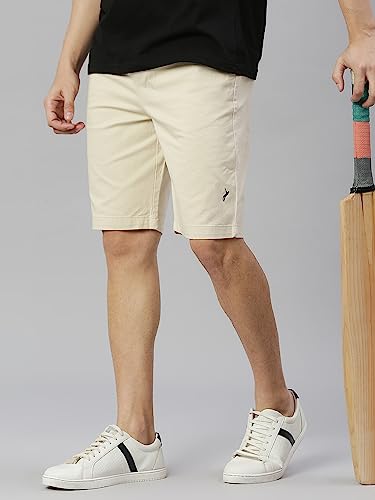 Image of Thomas Scott Men's | Solid | Chino Shorts | Regular Fit | Cotton Elastane | Above Knee | Casual Short