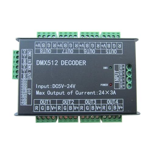 Décodeur DMX512 24 ch résout le scintillement des bandes LED de vos projets