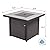 Grand Patio Outdoor Gas Fire Pit Table 32 Inch Ceramic Tile Tabletop Propane Square Fire Table with Cover/Lid for Patio Up to 40,000 BTU Heat