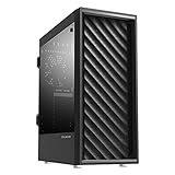 Zalman T7 ATX Mid Tower Premium Computer PC Case with Pre-Installed Two(2) 120mm Fans, Tinted Acrylic Side Panel & Patterned Mesh Design, Black