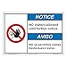 Notice/No Visitors Allowed (F1397-)|Aluminum 10" X 14" |COVID Signs|Sign for Business, Retail, Workplace, Restaurant, Medical Facility
