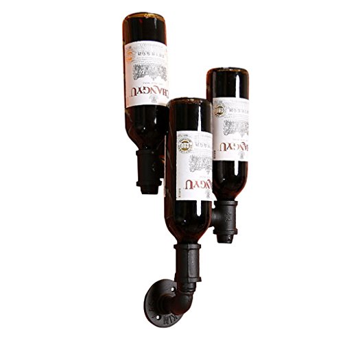 Soporte para botellas de vino LUNEZY estilo vintage miniatura 1