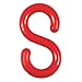 National Marker S-Hooks, RED, 2"", Packs of 25 (PSH2R)