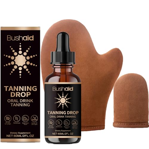 Gotas Bronceadoras,gotas autobronceadoras para rostro y cuerpo,gotas bronceadoras sin sol mejoran el tono de tu piel, bronceado uniforme,efecto bronceador,autobronceador con guante autobronceador