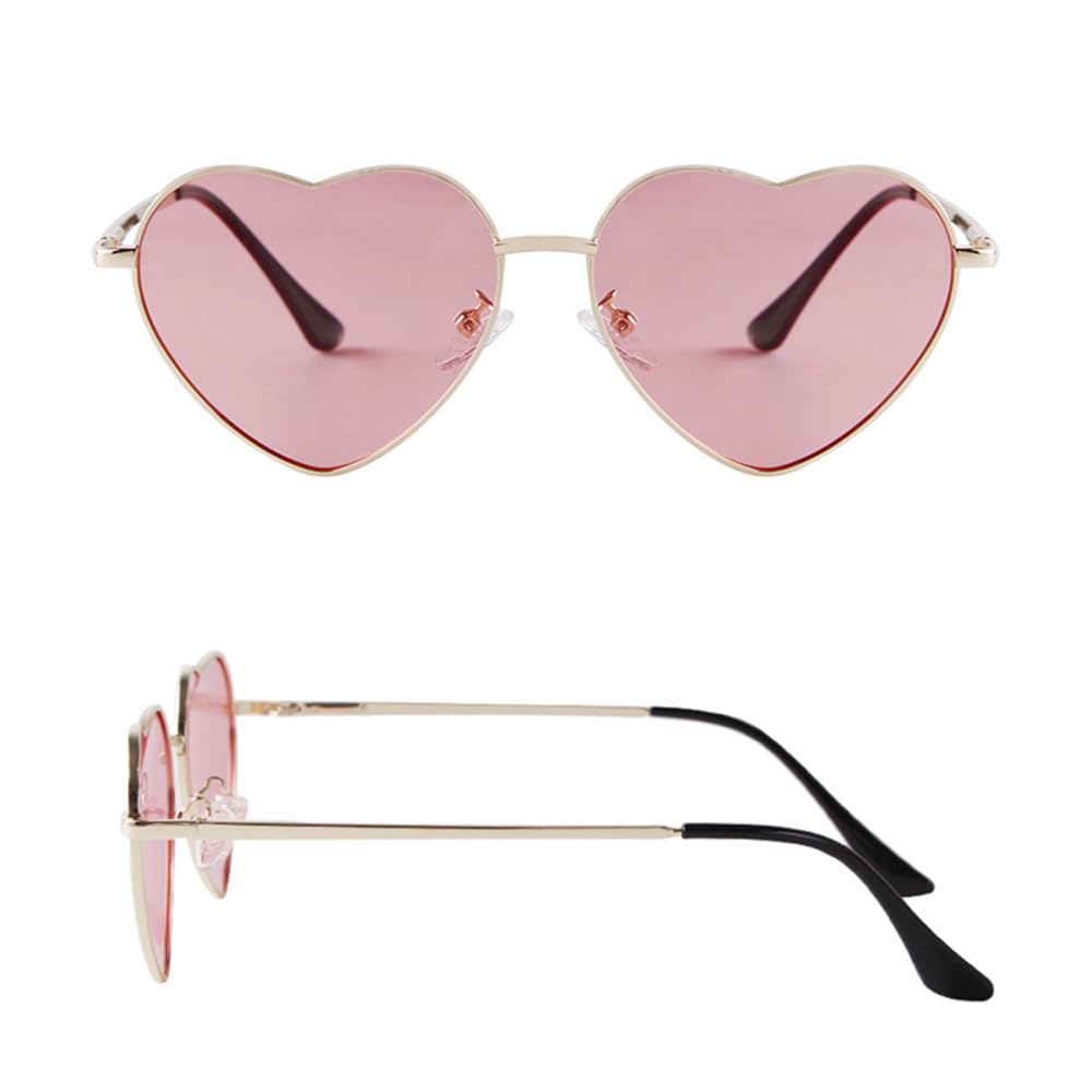 Occhiali da sole vintage polarizzati rossi da donna con montatura a forma di cuore, occhiali da sole, occhiali da sole, regalo per San Valentino