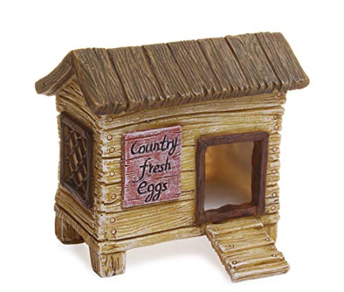 Marshall Home & Garden Fairy Garden Woodland Knoll Collection, Chicken Coop, MG202