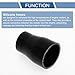 X AUTOHAUX 1 Pcs Straight Coupler Silicone Hose 38mm/1.5