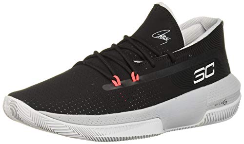Under Armour Sc 3zer0 Iii Zapatos de Baloncesto Hombre, Negro (Black/Mod Gray/Halo Gray (001) 001), 43 EU