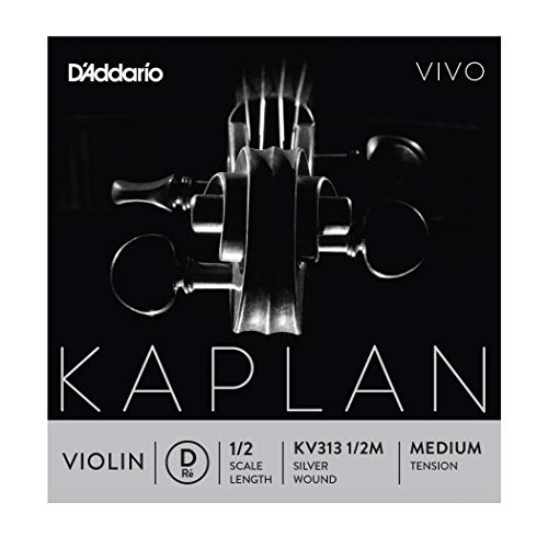 Corde violon D'Addario Kaplan Ré KV313 1/2M pour stabiliser l'accordage de l'instrument