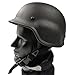 Tactical Helmet ABS Outdoor CS Game Training Air Gun Sports Protective Equipment Accessories(Black)