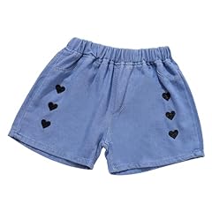 Denim Love Heart Embroidered