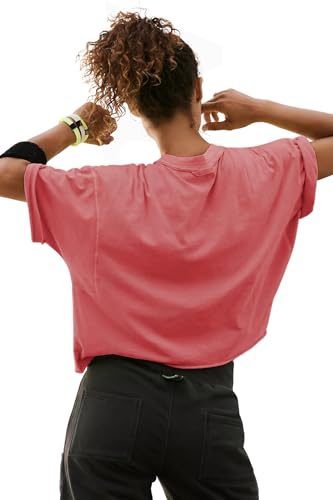 women39s summer short sleeve crop tops casual basic cotton athletic yoga running t-shirts