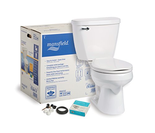 Mansfield Plumbing 4381LTCTK Summit CTK Round 1.28 GPF Complete Toilet Kit Includes Lined Tank, White