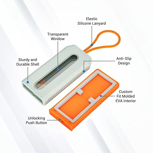 JJC XQD Card Case, Portable Anti-Dust Memory Card Holder for 4 XQD CFexpress B Cards, CFexpress Type B Card Organizer Storage