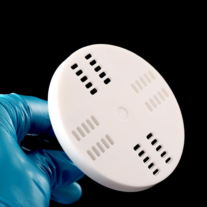 PTFE-Reinigungskorb for leitfähiges ITO/FTO-Glas und Siliziumchips – Präzisions-Reinigungsrahmen – 1 Stück(D80W1.5L26mm)
