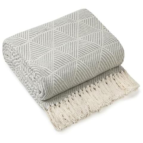 Emma Barclay Extra Large Grey Throw Blanket Cover