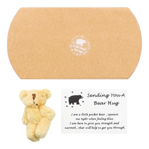 Tiardey A Little Pocket Bear Hug, Sending You Cute Hug, Pocket Bears Hug Token Card