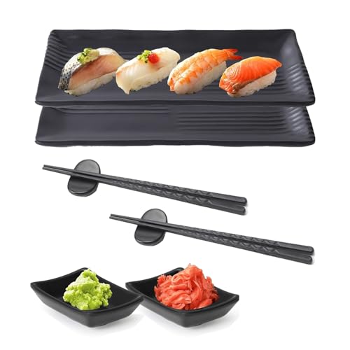 Molijysp Japanisches Sushi Geschirr set 8 Teiliges, Sushi Platte,...