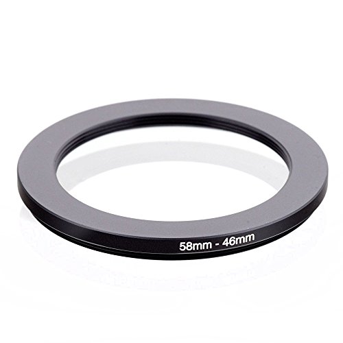 SNT 58-46mm Step-Down Adapter Ring Metal Stepping Rings Lens Filter Ring 58mm Lens to 46mm Adapter Camera Accessory for Canon Nikon Sony Sigma Tamron DSLR Cameras
