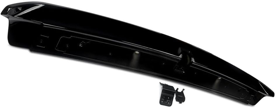 Rear Spoiler Rear Trunk Spoiler Wing Compatible with Dodge Challenger 2008-2023 Rear Tail Trunk Wing Spoiler, with Camera Hole, Glossy Black
