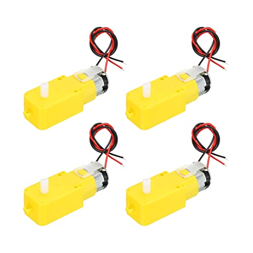 Meccanixity Gear Motor Dual Shaft Tt Motor I Shape 3-6V 1:48 Reduction Rate For Smart Car Robot With Welding Wire Pack Of 4 #TOP6