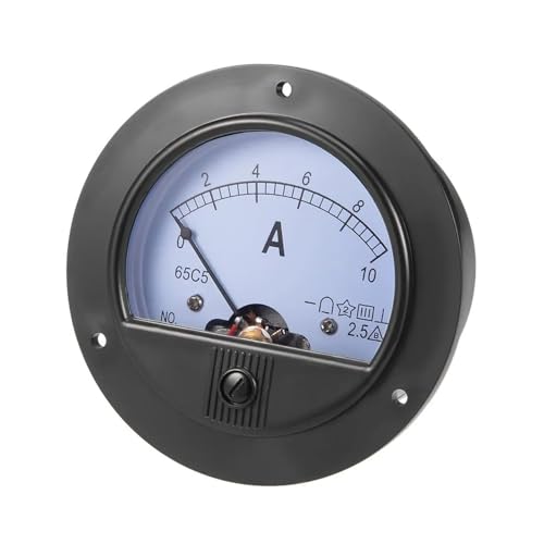 Ampèremètre analogique 65C5 DC 0-10 A : cadran de mesure d'intensité électrique