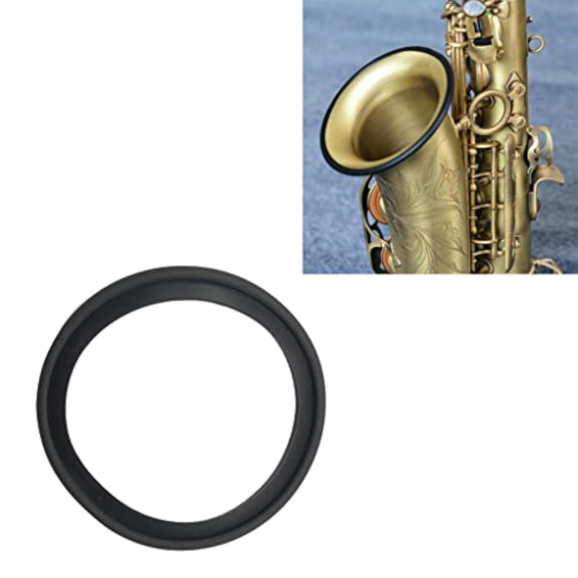Black Alto Saxophone Trumpet Ring Mute Protector