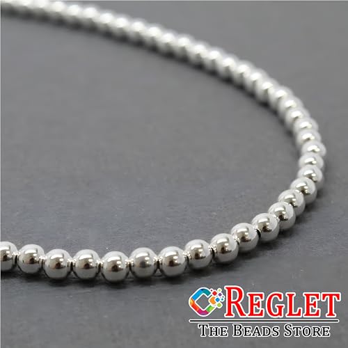 Image of 5800 Pcs Silver Pearl Beads for Jewellery Making Kit | Bead Bracelet Making for Women Girls Kids | Crystal Beads for Craft | Pearls for Craft | 4mm | 200g