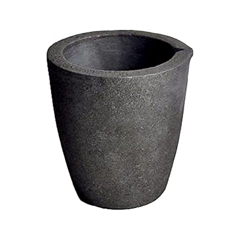 #3 6KG Metal Cap. MegaCast™, Foundry Clay Graphite Crucibles Black Cup Furnace Torch Melting Casting Refining Gold Silver Copper Brass Aluminum Cover