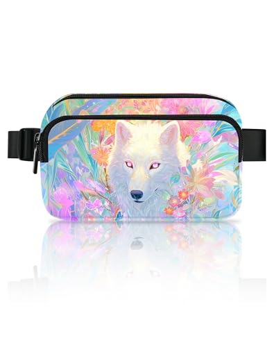 Image of Wolf Fanny Pack for Women Belt Bag Fashion Everywhere Waist Pouch Lightweight Crossbody Bags with Adjustable Strap